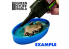 Green Stuff 504989 5x Moules Endiguement pour Socles Ovales