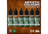 Green Stuff 506174 Artist Colours Set Peinture Brun