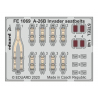 EDUARD photodecoupe avion FE1069 Harnais m&eacute;tal A-26B Invader Icm 1/48