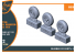 Clear Prop kit d'amelioration avion CPA72008 Ensemble de roues Gloster E28 / 39 Pioneer 1/72