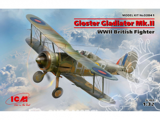Icm maquette avion 32041 Gloster Gladiator Mk.II, chasseur britannique de la Seconde Guerre mondiale 1/32