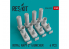 ResKit kit RS48-0107 Bombe ROYAL NAVY 2" lAUNCHER (4 pcs) pour Phantom, Harrier, Sea Vixen, Buccaner 1/48