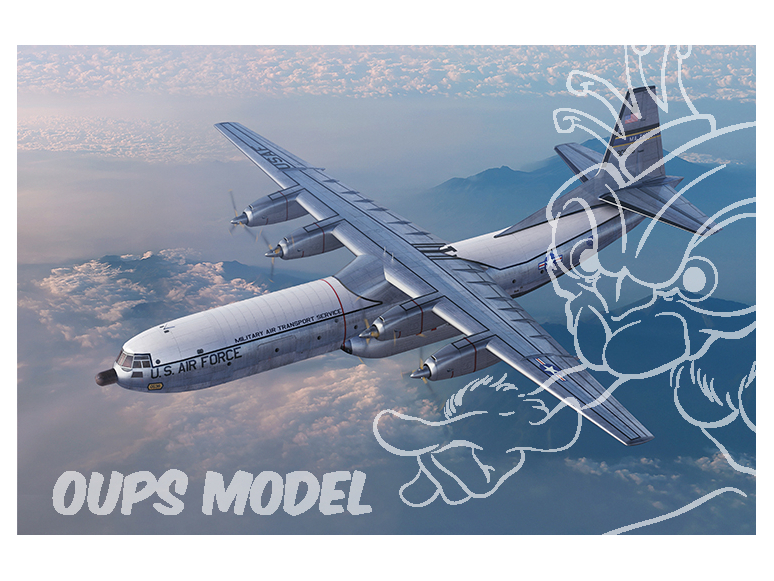 Roden maquette avion 335 Douglas C-133B Cargomaster 1/144