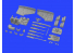Eduard kit d'amelioration avion brassin 648533 Nose gun bay P-38F/G Lightning Tamiya 1/48