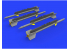 Eduard kit d'amelioration brassin 672237 Missiles R-3R pour MiG-21 Eduard 1/72