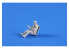 CMK Personnage resine F48361 P-51D Mustang Pilote ETO assis 1/48