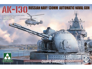 Takom maquette militaire 2129 AK-130 Tourelle automatique Marine Russe 130mm 1/35