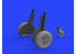 Eduard kit d'amelioration brassin 632155 Rouesà rayons Messerschmitt Bf 108 Eduard 1/32