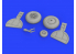 Eduard kit d'amelioration brassin 632155 Rouesà rayons Messerschmitt Bf 108 Eduard 1/32