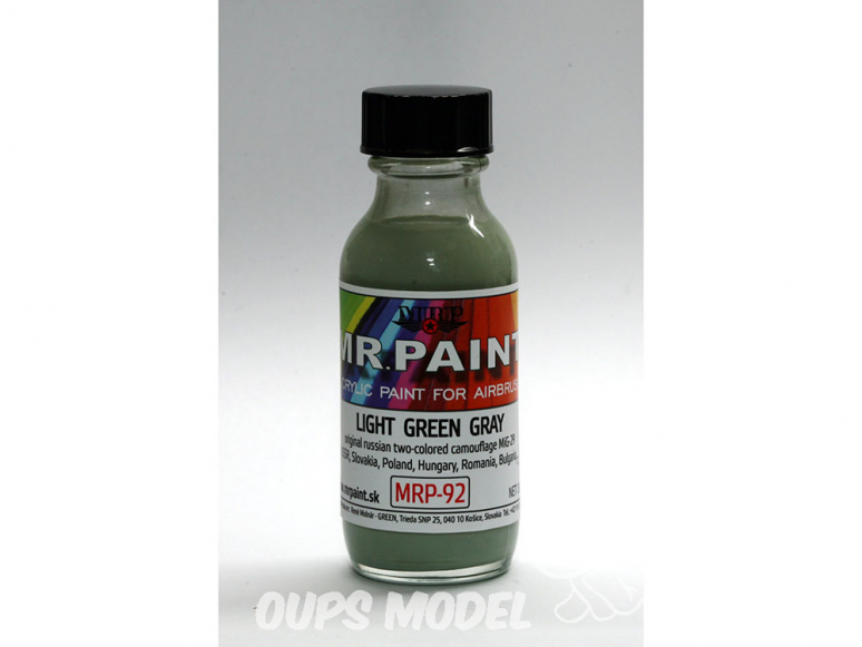 MRP peintures 092 VERT CLAIR GRIS 30ml