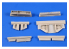 Cmk kit d'amelioration 7436 Ensemble de train de roulement A-4B / Q Skyhawk Kit Airfix 1/72