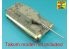 Aber 35L302 Fut de Canon de 128mm PaK 44 L/55 pour Sd.Kfz.186 Jagdtiger (Takom) 1/35