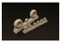 Brengun kit d'amelioration avion BRL72207 DH 98 Mosquito wheels block thread1/72