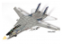 Academy maquette avion 12563 USN F-14A VF-143 "Pukin Dogs" 1/72