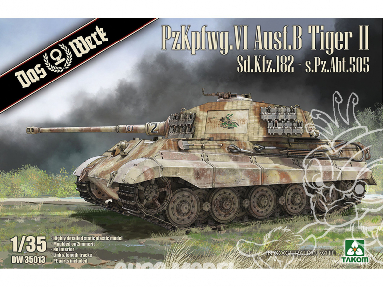 DAS WERK maquette militaire DW35013 PzKpfwg. VI Ausf.B Tiger II 1/35