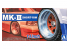 Aoshima maquette voiture 55458 Jantes MK-II Short-Rim 14" et pneus 1/24
