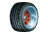 Aoshima maquette voiture 55458 Jantes MK-II Short-Rim 14" et pneus 1/24