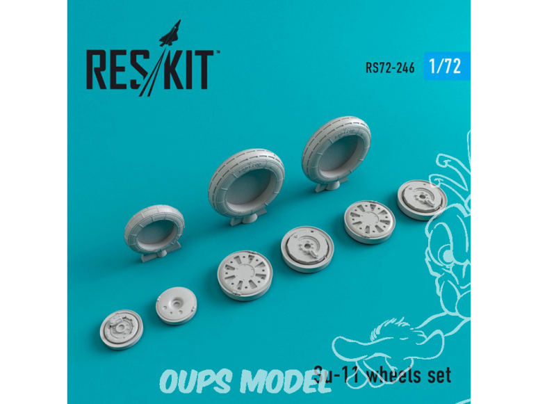 ResKit kit d'amelioration Avion RS72-0246 Ensemble de roues Su-11 1/72