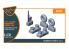 Clear Prop kit d'amelioration avion CPA72013 jeu de roues en résine LA-5 Early Version 1/72