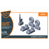 Clear Prop kit d'amelioration avion CPA72013 jeu de roues en r&eacute;sine LA-5 Early Version 1/72