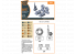 Clear Prop kit d'amelioration avion CPA72013 jeu de roues en résine LA-5 Early Version 1/72
