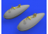 Eduard kit d'amelioration avion brassin 648571 Réservoirs largables 75gal P-51D Eduard 1/48
