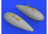 Eduard kit d'amelioration avion brassin 648571 Réservoirs largables 75gal P-51D Eduard 1/48