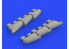 Eduard kit d'amelioration avion brassin 648580 Pipes d'échappement Spitfire Mk.I Eduard 1/48
