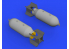 Eduard kit d'amelioration brassin 672244 Bombes US 1000lb 1/72