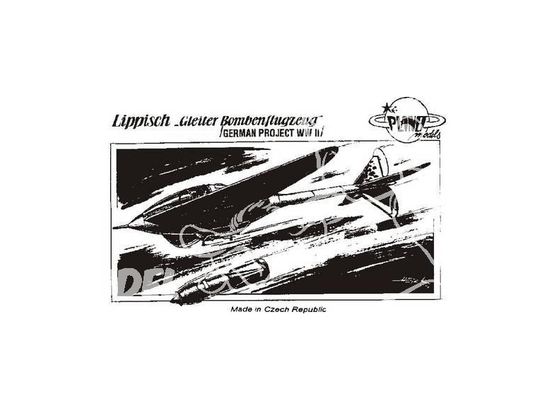 Planet Model PLT021 Lippisch "Gleiter Bombenflugzeug" full resine kit 1/48