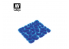 Vallejo Touffe fantaisie SC434 Bleu hauteur de l'herbe 6mm