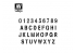 Vallejo Stencils ST-LET002 Pochoir Alphabet d'estampage 1/35