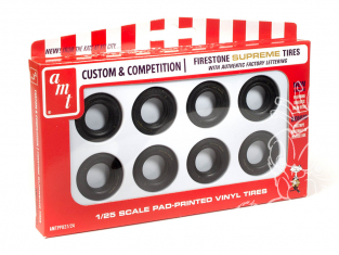 AMT maquette voiture PP027 Pack de pneus Firestone Supreme 1/25