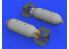 Eduard kit d'amelioration brassin 632158 Armement bombes US 1000lb 1/32