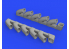 Eduard kit d'amelioration avion brassin 648588 Pipes d'échappement IL-2 Tamiya 1/48