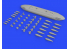 Eduard kit d'amelioration avion brassin 648566 Armement SUU-20 Dispenser avec BDU-33 &amp; Bombes Mk.76 1/48