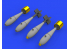 Eduard kit d'amelioration avion brassin 648566 Armement SUU-20 Dispenser avec BDU-33 &amp; Bombes Mk.76 1/48