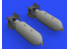 Eduard kit d'amelioration avion brassin 648565 Bombes US 1000lb 1/48