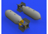 Eduard kit d'amelioration avion brassin 648565 Bombes US 1000lb 1/48