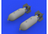 Eduard kit d'amelioration avion brassin 648565 Bombes US 1000lb 1/48