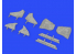Eduard kit d'amelioration avion brassin 648594 Trappes passage de roues MiG-19 Eduard / Trumpeter 1/48