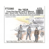 Cmk figurine F72365 He 162 Trois figurines de pilote chacune dans un &eacute;quipement diff&eacute;rent 1/72