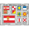 Eduard photodecoupe bateau 53263 Drapeaux m&eacute;tal SMS Viribus Unitis Trumpeter 1/350