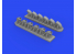 Eduard kit d'amelioration brassin 632161 Pipes d'échappement P-40E Trumpeter 1/32