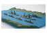 Fujimi maquette bateau 401409 ensemble de la flotte Nishimura (Fuso / Yamashiro / Top / 2 types de destroyers) 1/3000