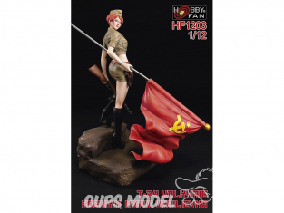 Hobby Fan kit personnages HF1203 Figurine resine T-34 Valkyrie avec socle 1/12