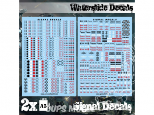 Green Stuff 504750 Decalcomanies a l'eau Signaux Robot