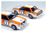 NuNu maquette voiture de Rallye PN24018 MITSUBISHI LANCER TURBO '82 RALY 1000 LAKES 1/24