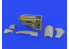 Eduard kit d'amelioration avion brassin 648582 Moteur Spitfire Mk.I Eduard 1/48