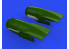 Eduard kit d'amelioration avion brassin 648607 Pipes d'échappement Messerschmitt Bf 110C/D/E Eduard 1/48
